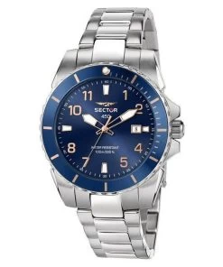 Sector 450 Date And Time Stainless Steel Blue Dial Quartz R3253276010 100M Men's Watch
