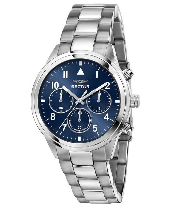 Sector 670 Dual Time Multifunction Stainless Steel Blue Dial Quartz R3253540012 Unisex Watch 1 Sector 670 Dual Time Multifunction Stainless Steel Blue Dial Quartz R3253540012 Unisex Watch