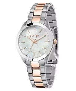 Sector 220 Just Time Two Tone Stainless Steel Mother Of Pearl Dial Quartz R3253588520 Women's Watch