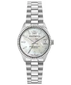 Philip Watch Caribe Stainless Steel White Dial Quartz R8253597581 100M Women's Watch