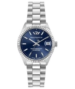 Philip Watch Caribe Urban Stainless Steel Blue Sunray Dial Quartz R8253597590 100M Women's Watch