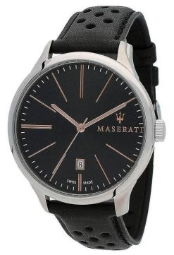 Maserati Attrazione Black Dial Quartz R8851126003 100M Men's Watch
