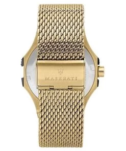 Maserati Potenza Gold Tone Stainless Steel Black Dial Quartz R8853108006 100M Men's Watch -Watch Discount Store R8853108006 3