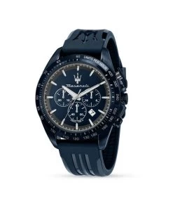 Maserati Traguardo Limited Edition Chronograph Rubber Strap Blue Dial Quartz R8871612042 100M Men's Watch -Watch Discount Store R8871612042 7