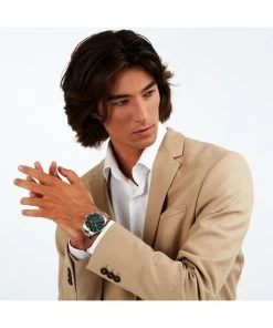 Maserati Competizione Chronograph Two Tone Stainless Steel Green Dial Quartz R8873600004 100M Men's Watch -Watch Discount Store R8873600004 4