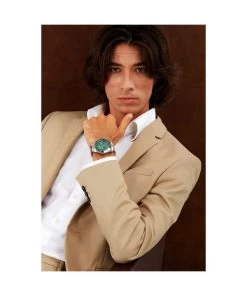 Maserati Competizione Chronograph Two Tone Stainless Steel Green Dial Quartz R8873600004 100M Men's Watch -Watch Discount Store R8873600004 7