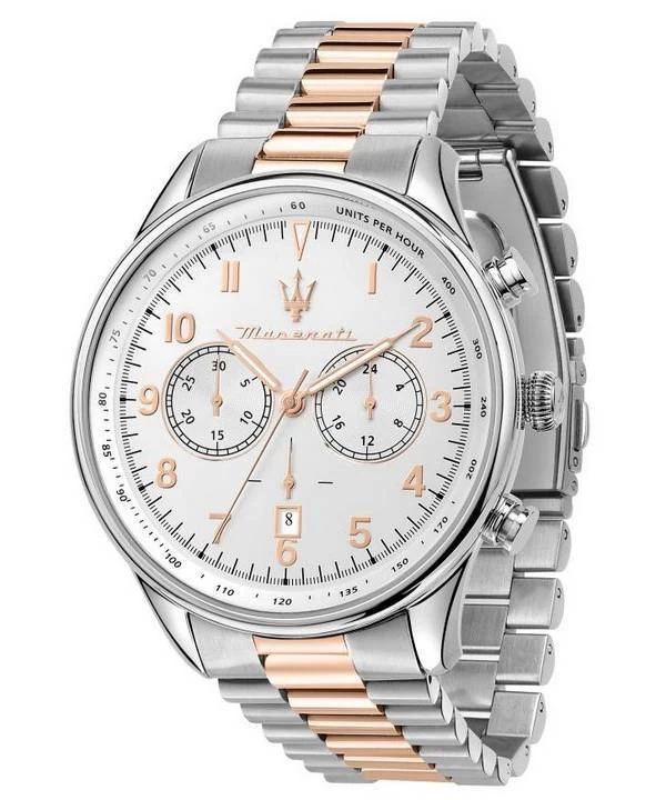 Maserati Tradizione Chronograph Silver Dial Quartz R8873646002 100M Men's Watch 1 Maserati Tradizione Chronograph Silver Dial Quartz R8873646002 100M Men's Watch