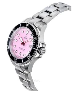 Ratio FreeDiver Sapphire Stainless Steel Candy Pink Dial Quartz RTFL809 200M Women's Watch -Watch Discount Store RTFL809 4