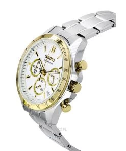 Seiko Spirit Chronograph Stainless Steel White Dial Quartz SBTR024 100M Men's Watch -Watch Discount Store SBTR024 3