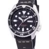 Seiko Automatic SKX007J1-LS14 Diver's 200M Japan Made Black Leather Strap Men's Watch