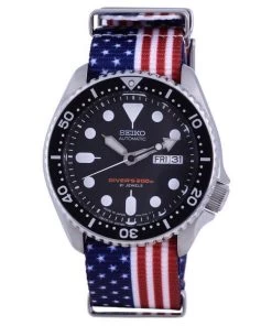 Seiko Automatic Divers Japan Made Polyester SKX007J1-var-NATO27 200M Men's Watch