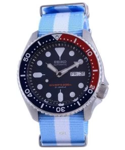 Seiko Automatic Divers Polyester Japan Made SKX009J1-var-NATO24 200M Men's Watch