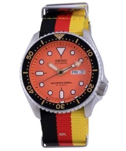 Seiko Automatic Divers Japan Made Polyester SKX011J1-var-NATO26 200M Men's Watch