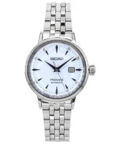 Seiko Presage Cocktail Time Skydiving Diamond Accents Blue Dial Automatic SRE007J1 Women's Watch