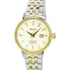 Seiko Presage Cocktail Time White Lady Diamond Accents Gold Dial Automatic SRE010J1 Women's Watch