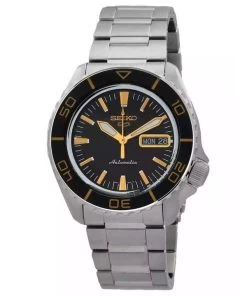 Seiko 5 Sports SKX Series Stainless Steel Black Sunray Dial Automatic SRPK99K1 100M Men's Watch