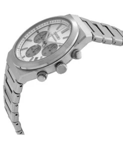 Seiko Discover More Classic Chronograph Stainless Steel White Dial Quartz SSB451P1 100M Men's Watch -Watch Discount Store SSB451P1 2