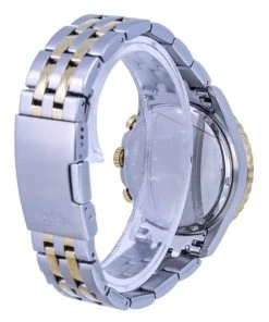 Refurbished Fossil FB-01 Chronograph Two Tone Stainless Steel Red Dial Quartz FS5881 100M Men's Watch -Watch Discount Store U622 4