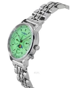Zeppelin LZ 14 Marine Moon Phase Stainless Steel Green Dial Quartz 8637M4 Women's Watch -Watch Discount Store Z8637M4 3