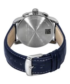 Zeppelin 100 Jahre Chronograph Leather Strap Blue Dial Quartz 86703 Men's Watch -Watch Discount Store Z86703 4